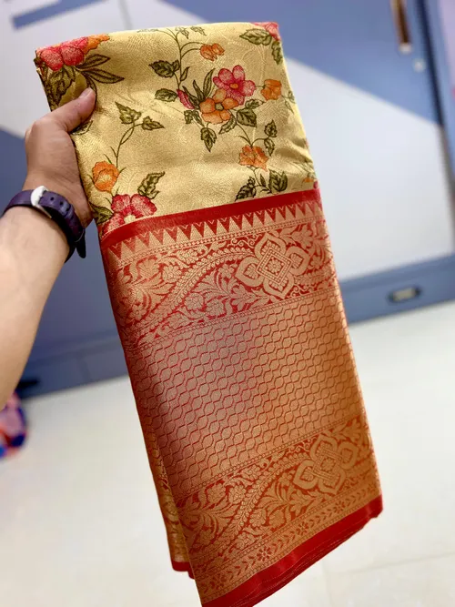 Banarasi Semi Kanchipuram Zari Tissue Viskat Sarees